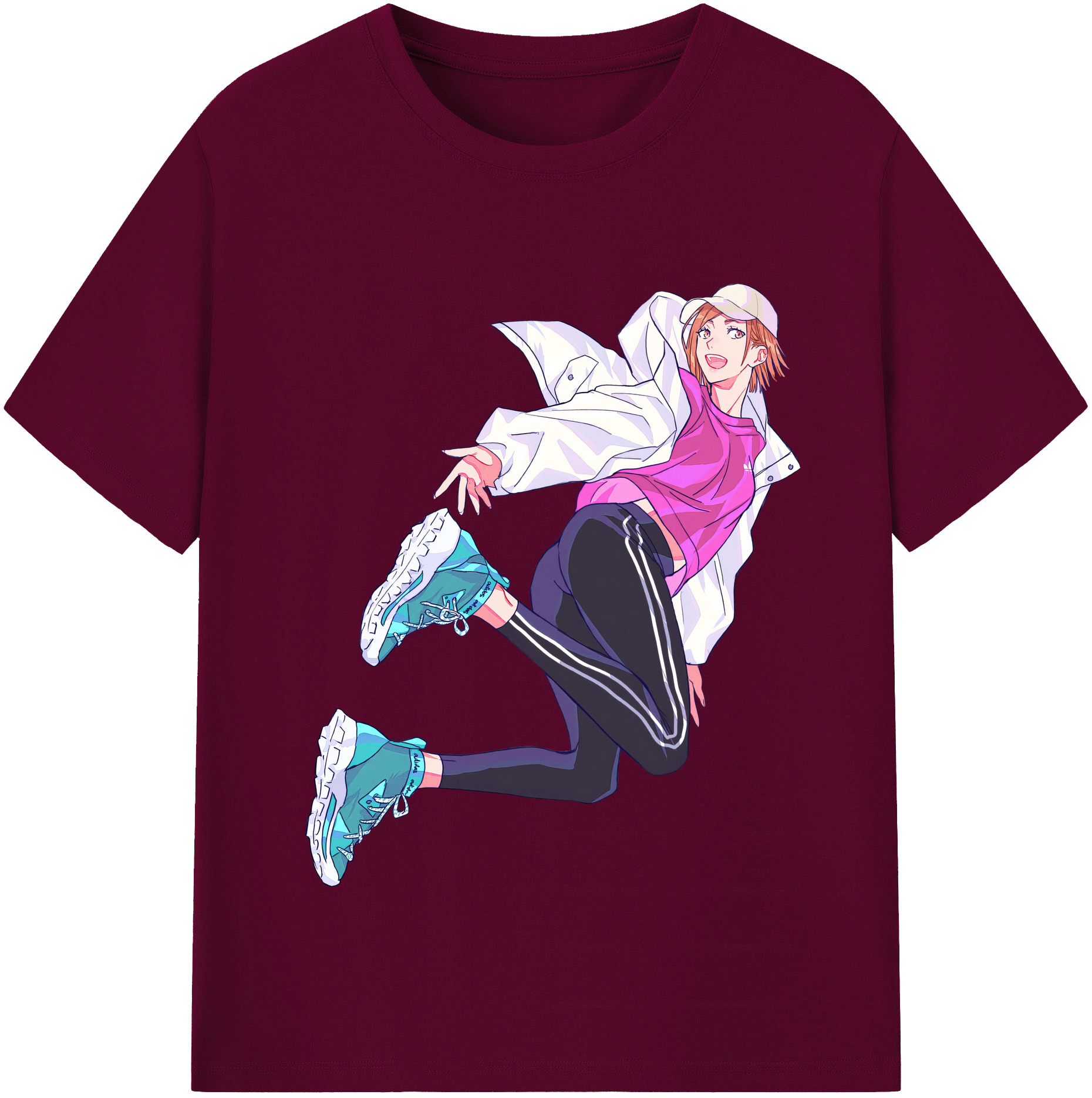 （画像用） 呪術廻戦 Jujutsu Kaisen レディースカジュアルプリントTシャツ（綿100％）